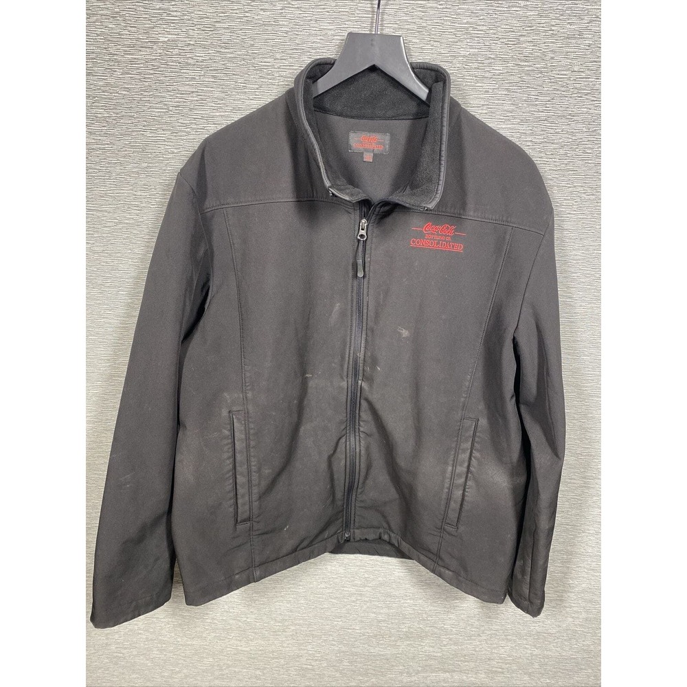 Coca Cola Bottling Co. Consolidated Embroidered Logo Fleece Jacket Size L